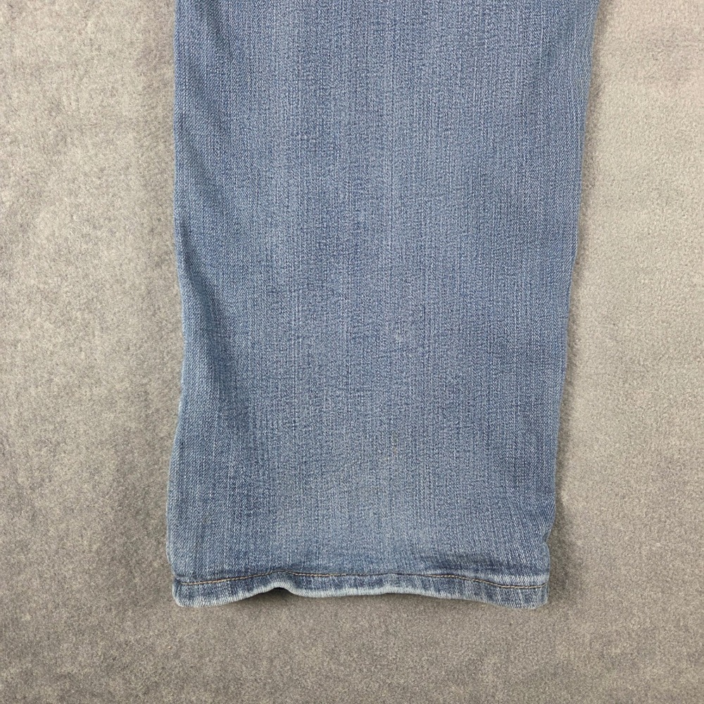 Lee Relaxed Fit Straight Leg Jeans Womens 16 Long Blue Good Stretch Denim - Picture 12 of 14
